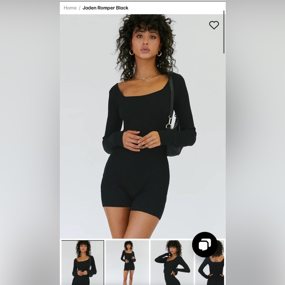 Jaden Romper Black XS/S Princess Polly